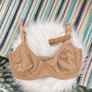 SKIMS fits everybody unlined Demi bra 34 DD color clay